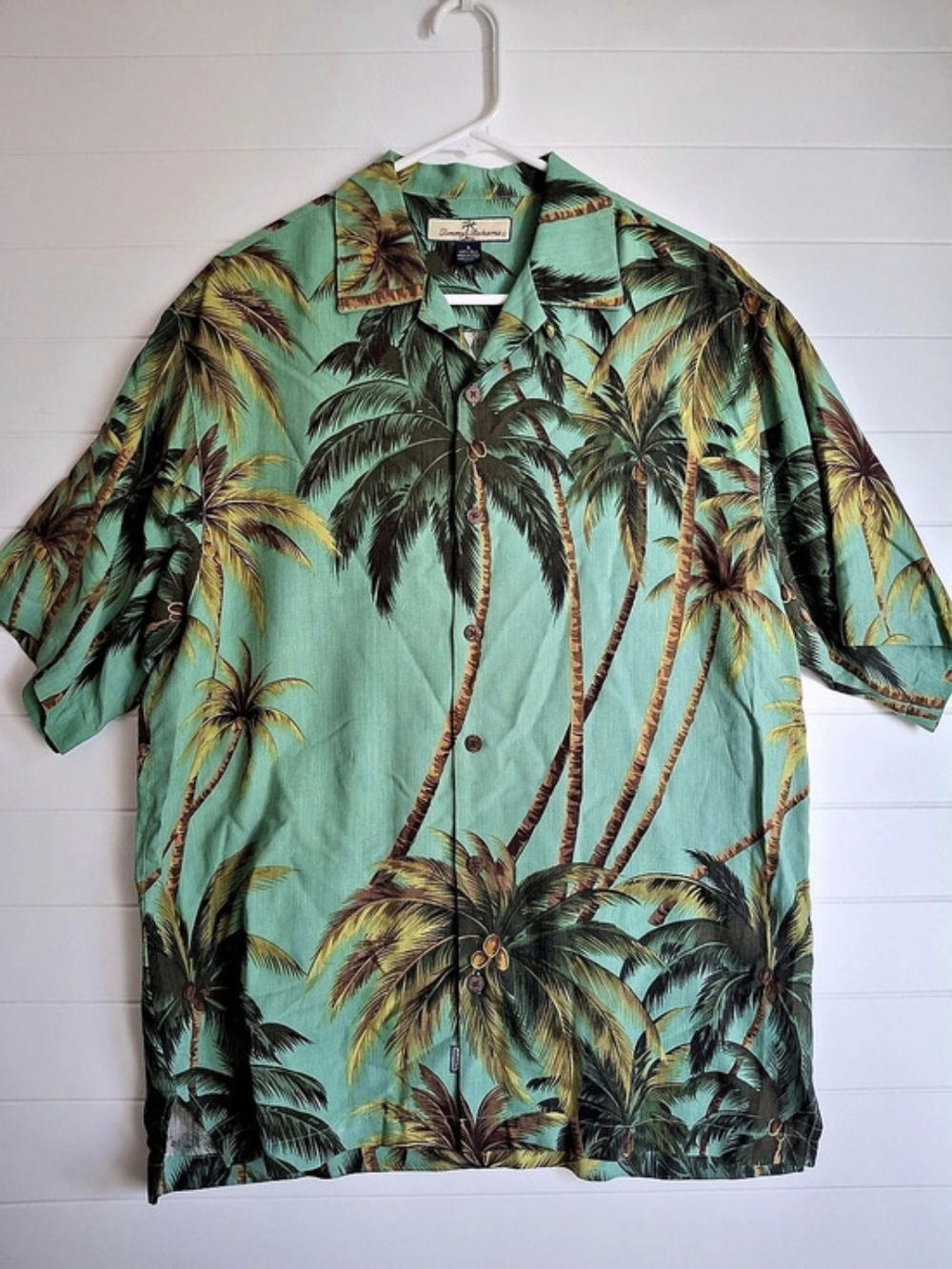 Tommy Bahama Men's Silk Palm Print Shirt Size Small